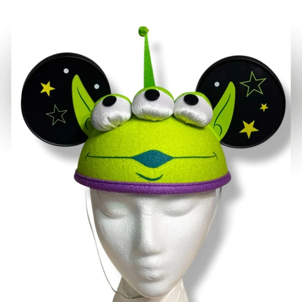 DISNEY Park Exclusive Toy Story Green Alien Black Mickey Mouse Ears Hat